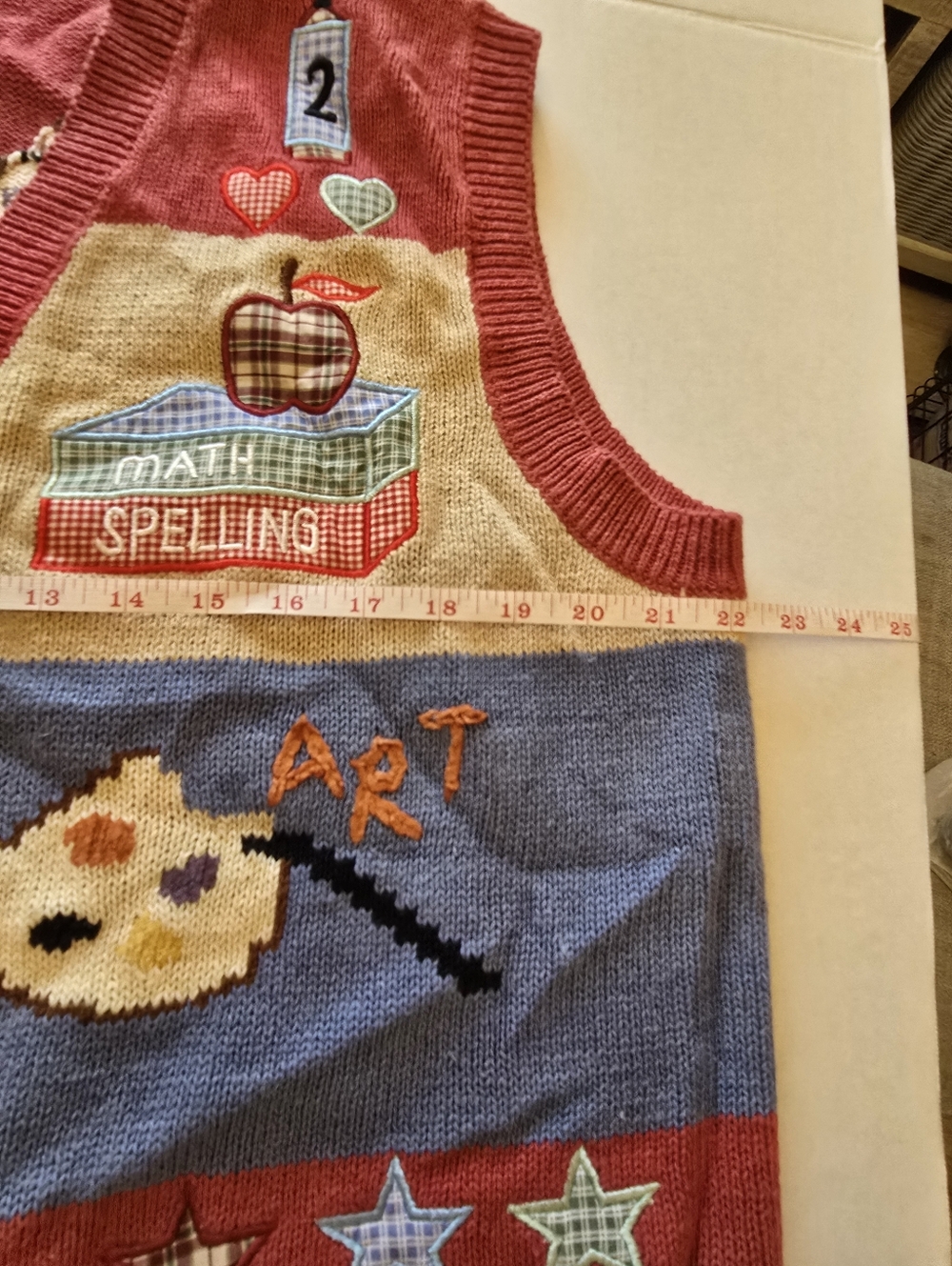 Vintage Karen Scott Teachers Knitwear Vest Size Large - Picture 6 of 8
